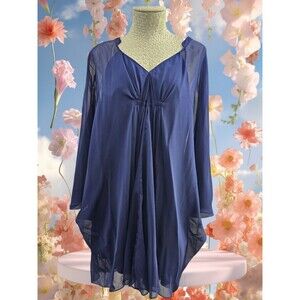 CS Women's 12 Diane Von Furstenberg Fleurette Ruched Batwing Silk V-Neck Dress